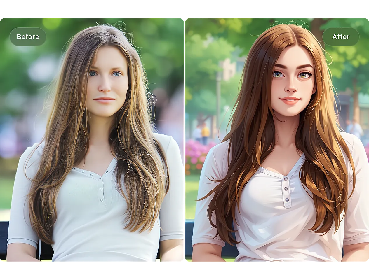 cartoonize, anime, comic, and ghibli style